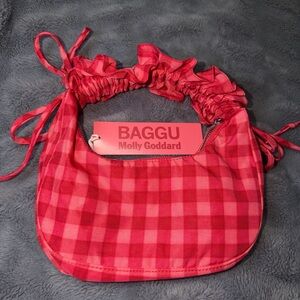 BAGGU Molly Goddard Red Plaid Bag